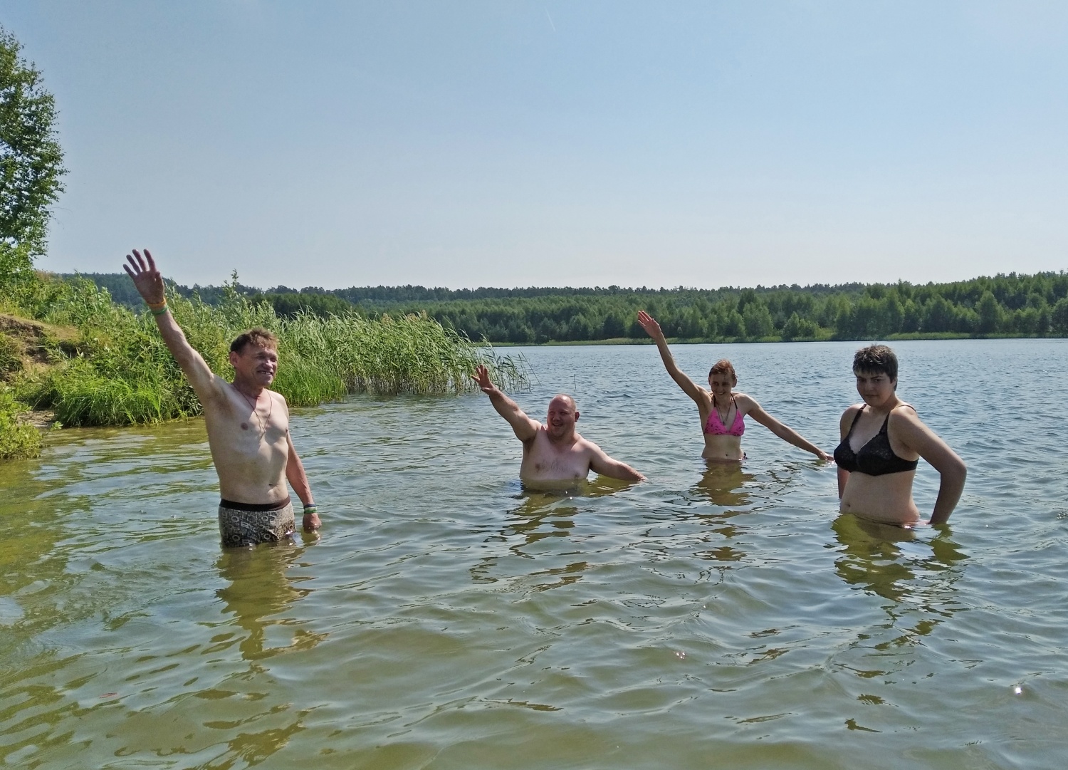 Купание на озере Купание на озере